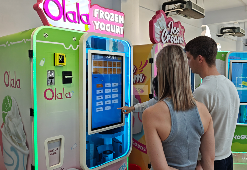 La máquina expendedora de helados Huaxin pone la delicia a tu alcance