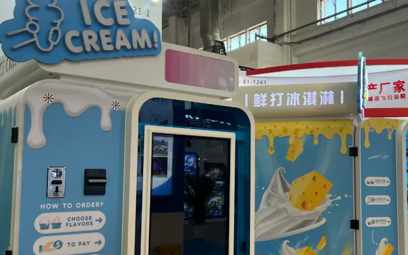 Ice cream vending machine