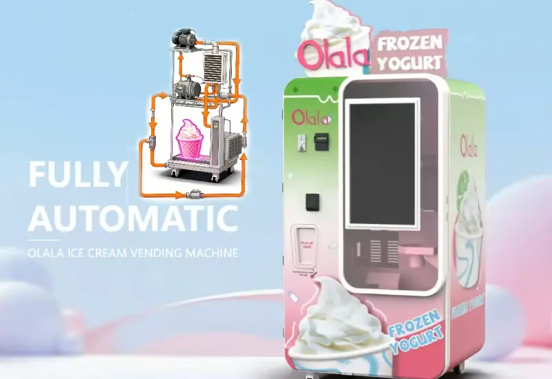 ¿Cómo se mantienen frías las máquinas expendedoras de helados?