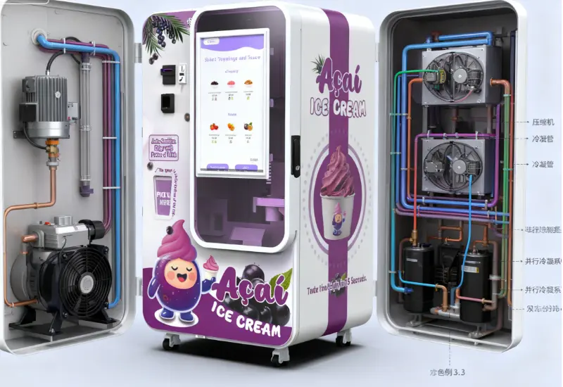 Máquina expendedora de helados: Compresor único vs Compresor dual
