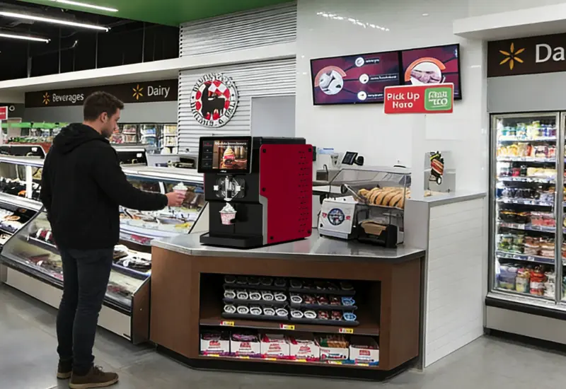 Integrar máquinas de servicio suave en su negocio de alimentos existente