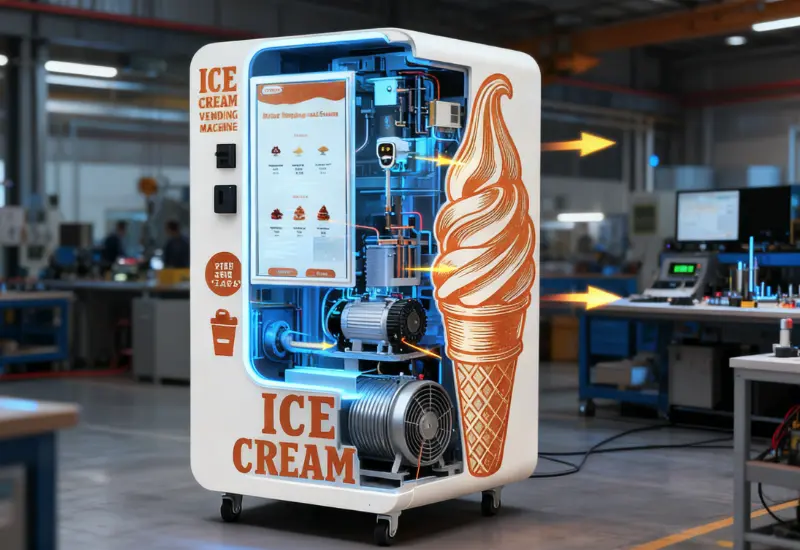 ¿Por qué los componentes principales de las máquinas expendedoras de helados determinan sus costos operativos a 5 años?