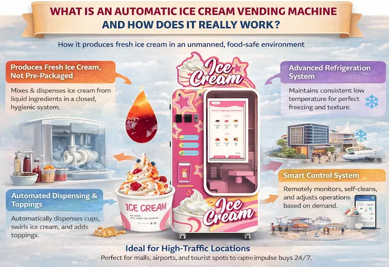 What Is an Automatic Ice Cream Vending Machine