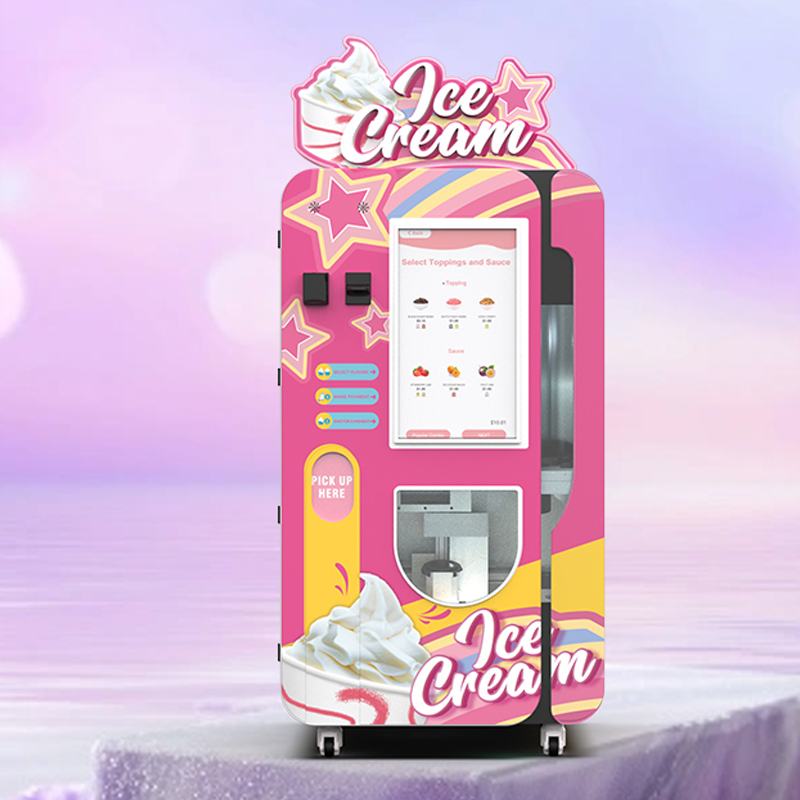 Máquina expendedora de helados totalmente automática de alta rentabilidad con sistema operativo maestro remoto