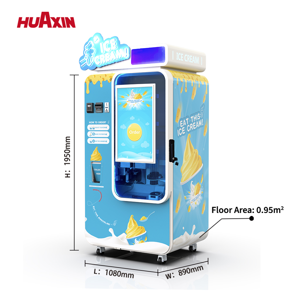 La máquina expendedora inteligente de helados es una solución de servicio suave totalmente automatizada diseñada para el comercio minorista moderno sin supervisión. Con un potente sistema de refrigeración por compresor y una plataforma de control inteligente, produce helado fresco en solo 15 segundos. La máquina admite múltiples opciones de pago, incluyendo monedas, billetes, tarjetas de crédito y pagos QR, lo que permite transacciones de clientes sin problemas. Con una pantalla táctil interactiva de 32 pulgadas y una ventana de producción transparente, crea una experiencia de compra atractiva que impulsa las ventas por impulso. La máquina puede producir hasta 160 - 180 tazas por recarga y requiere solo 0,91 m2 de espacio en el suelo, lo que la convierte en ideal para centros comerciales, aeropuertos, atracciones turísticas y campus. Combinado con monitoreo remoto, limpieza automática y bajo consumo de energía, esta máquina expendedora de helados ofrece una oportunidad de negocio escalable y de alto margen con un ROI rápido y un esfuerzo operativo mínimo.