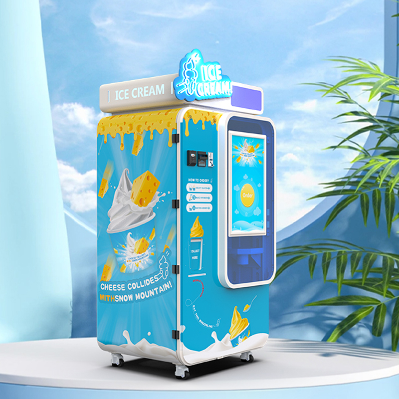 Máquina vending automática de helado comercial| Autolimpieza y control inteligente para un alto beneficio