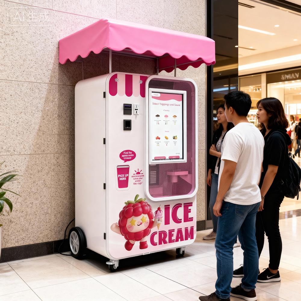 Estación de helados robótica