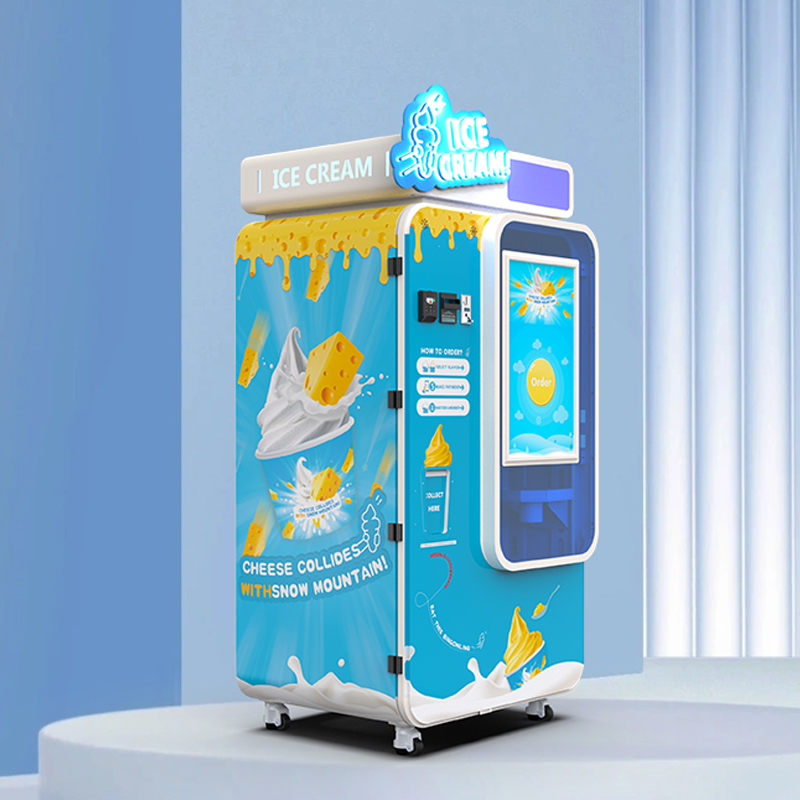 Máquina vending automática de helados| Autolimpieza y control remoto para el máximo beneficio