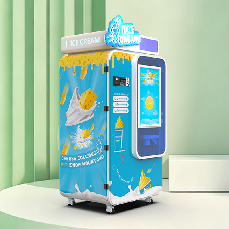 Máquina vending automática de helados de alto rendimiento comercial| 24 / 7 Operaciones sin supervisión