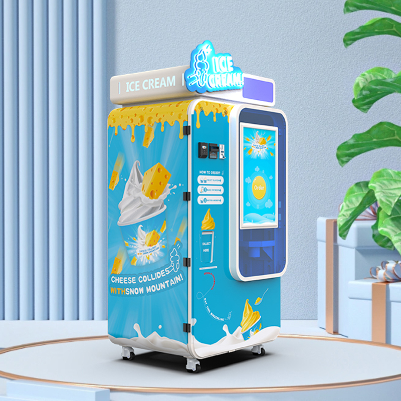 Máquina expendedora de helados comerciales de autoservicio 24H con dispensación rápida de 15 segundos y 59 sabores.