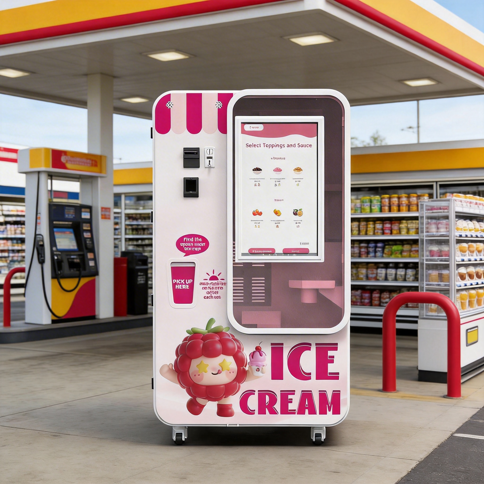 Máquina expendedora automática de helados con servicio rápido de 15 segundos, monitoreo remoto y alta solución empresarial sin supervisión de ganancias