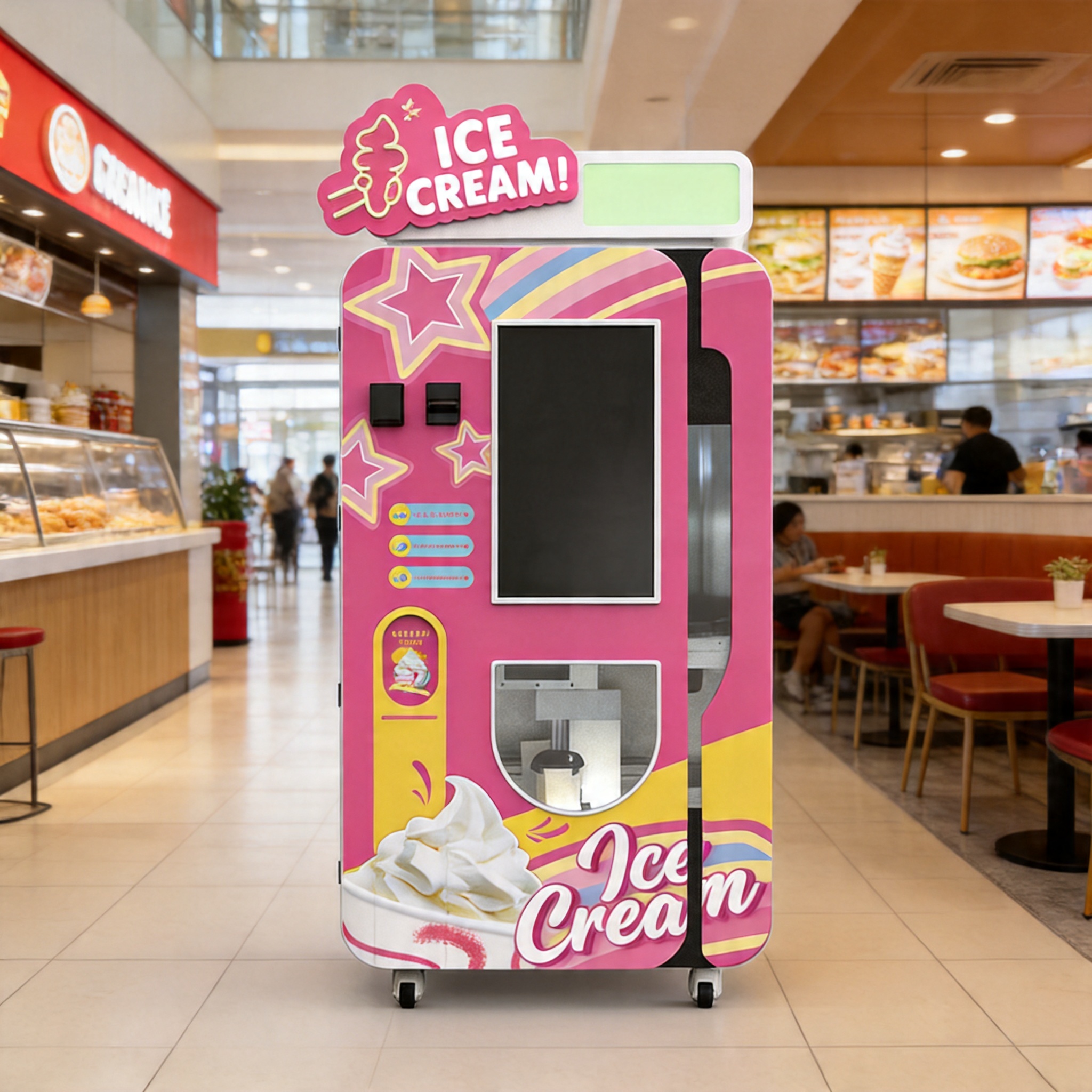 Máquina automática de helados de servicio suave comercial: el futuro del comercio minorista no tripulado