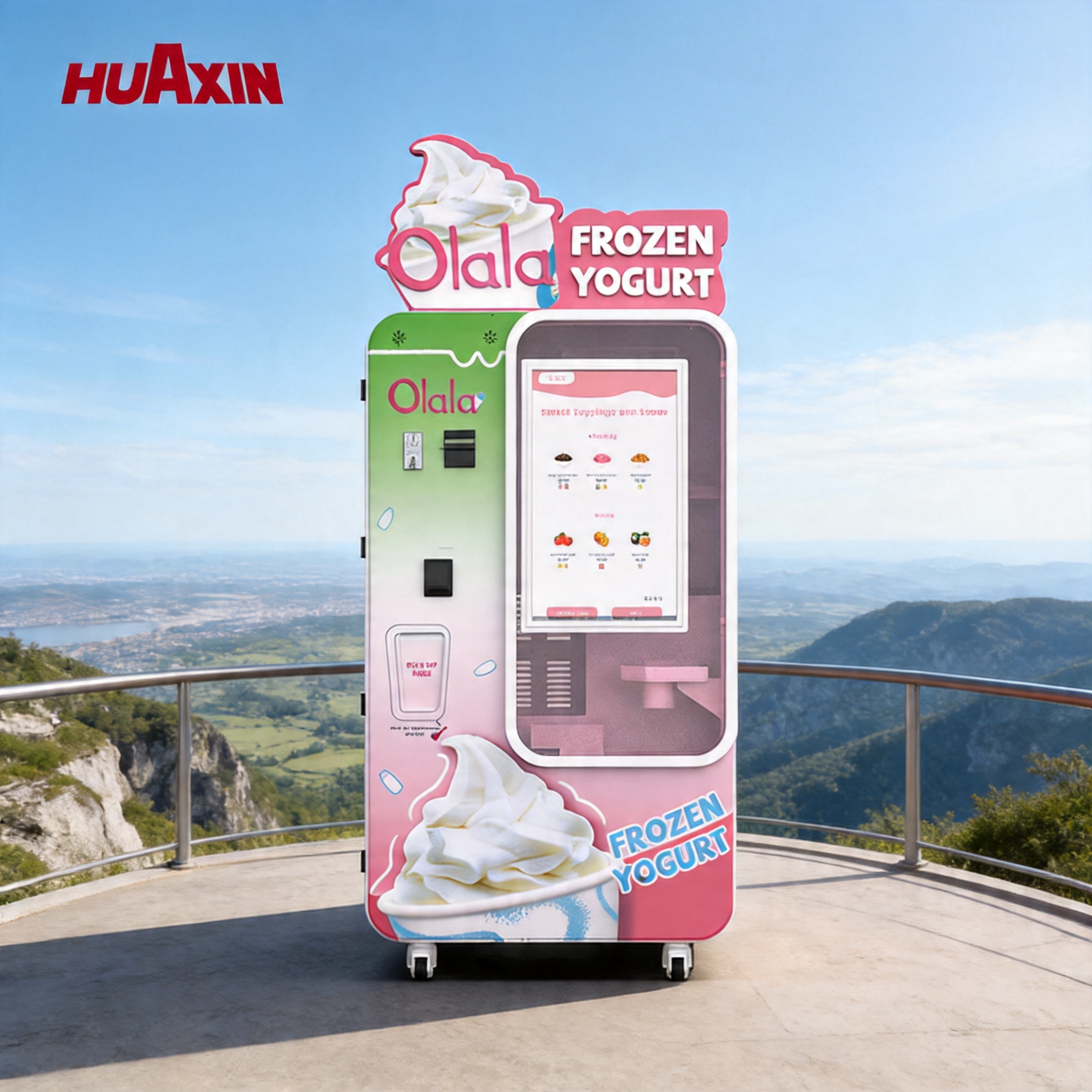 HUAXIN B83 Max: Máquina expendedora de helados inteligente de servicio suave 24 / 7 con brazo robótico de precisión