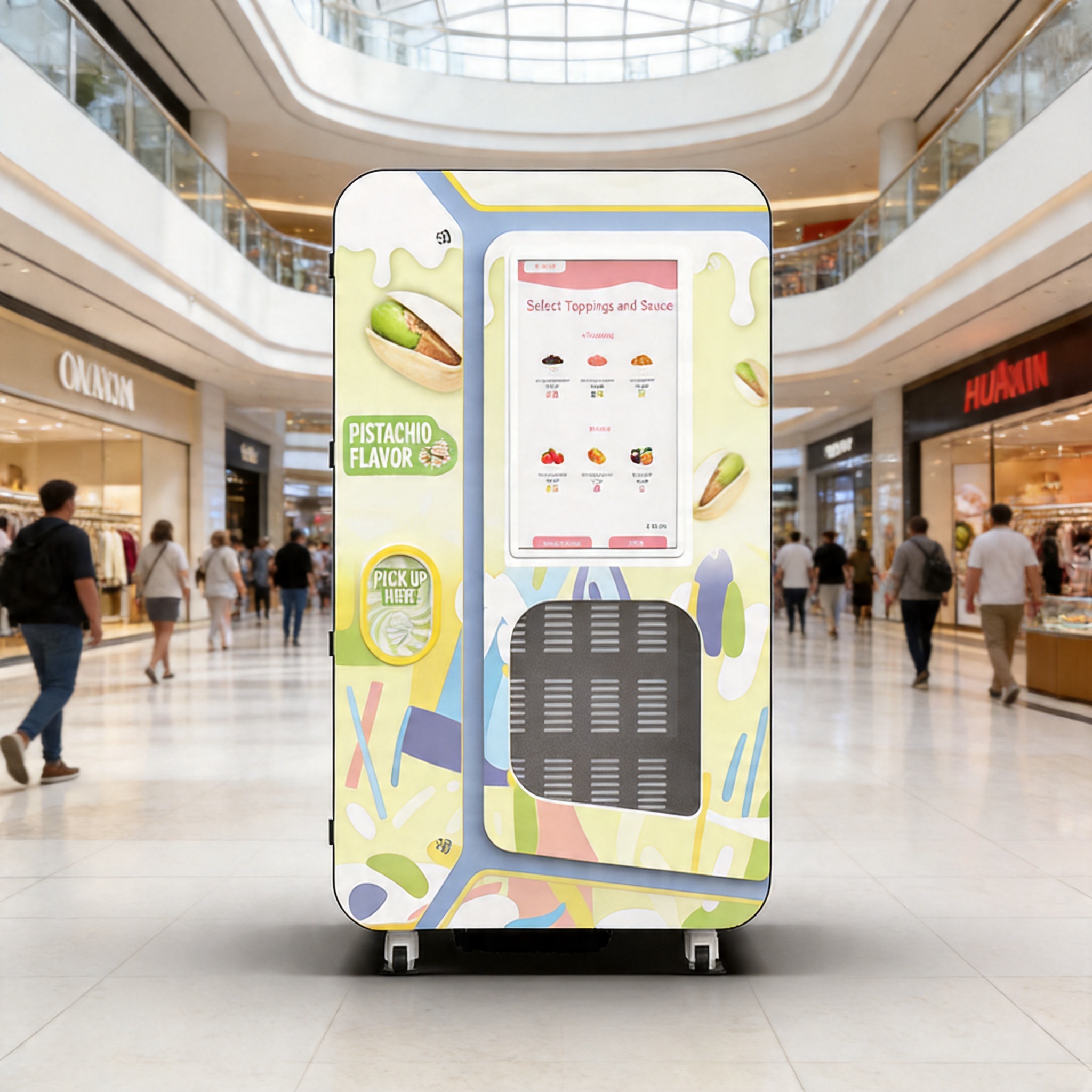 HUAXIN B83 Max: el futuro de la venta al por menor de helados robótica totalmente automatizada