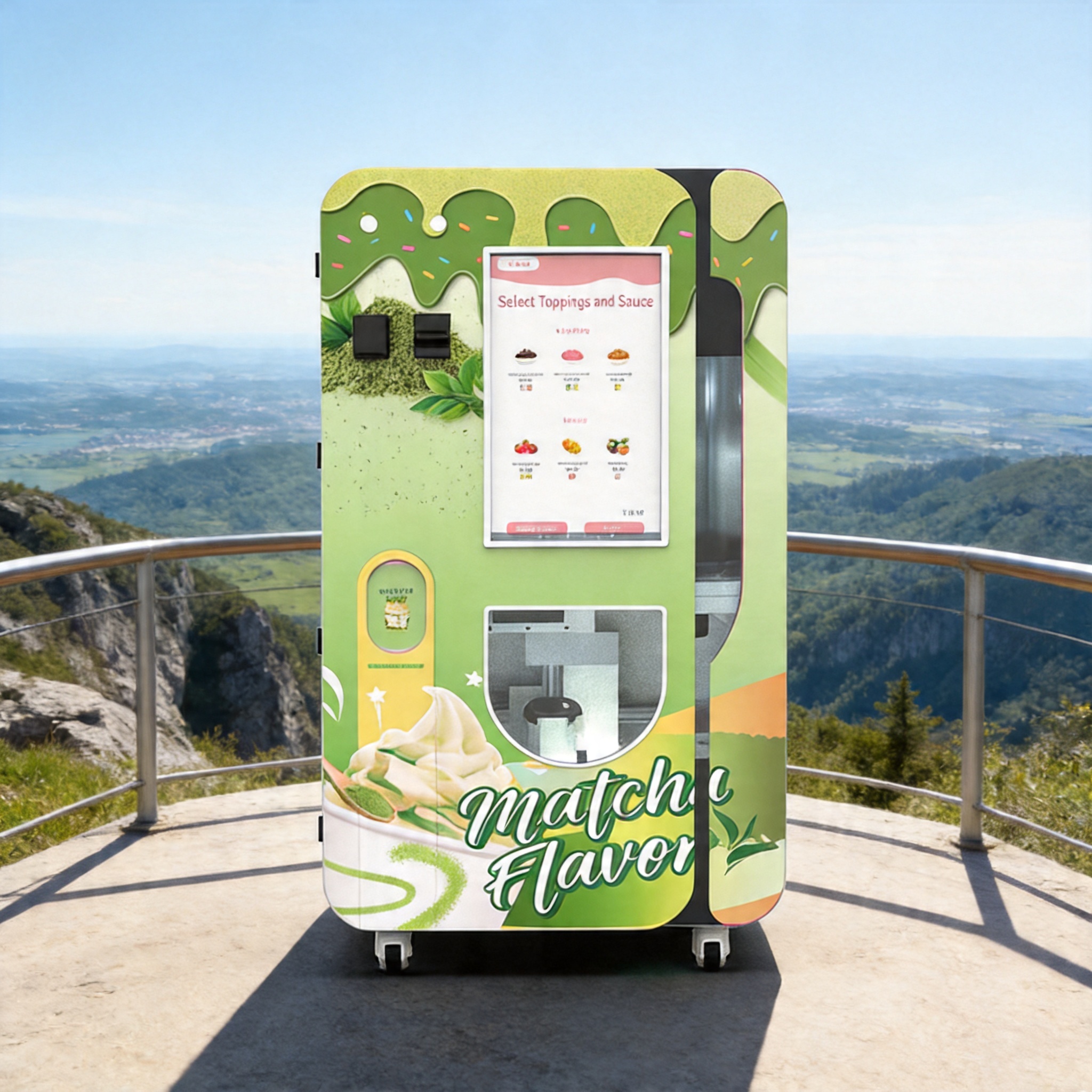Máquina vending de helados robótica suave con limpieza automática| Quiosco de helados de autoservicio para ingresos pasivos