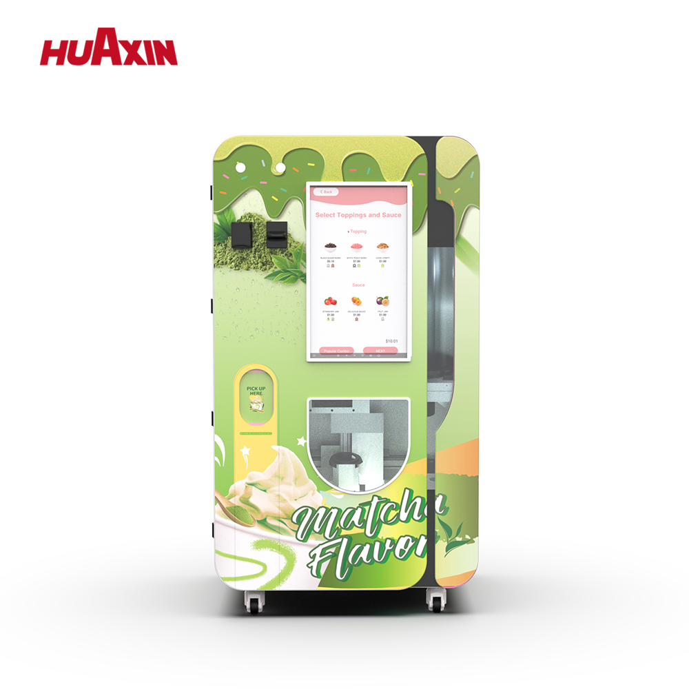 Programa de distribuidor de máquinas expendedoras de helados para venta al por menor de servidores blandos automatizados rentables