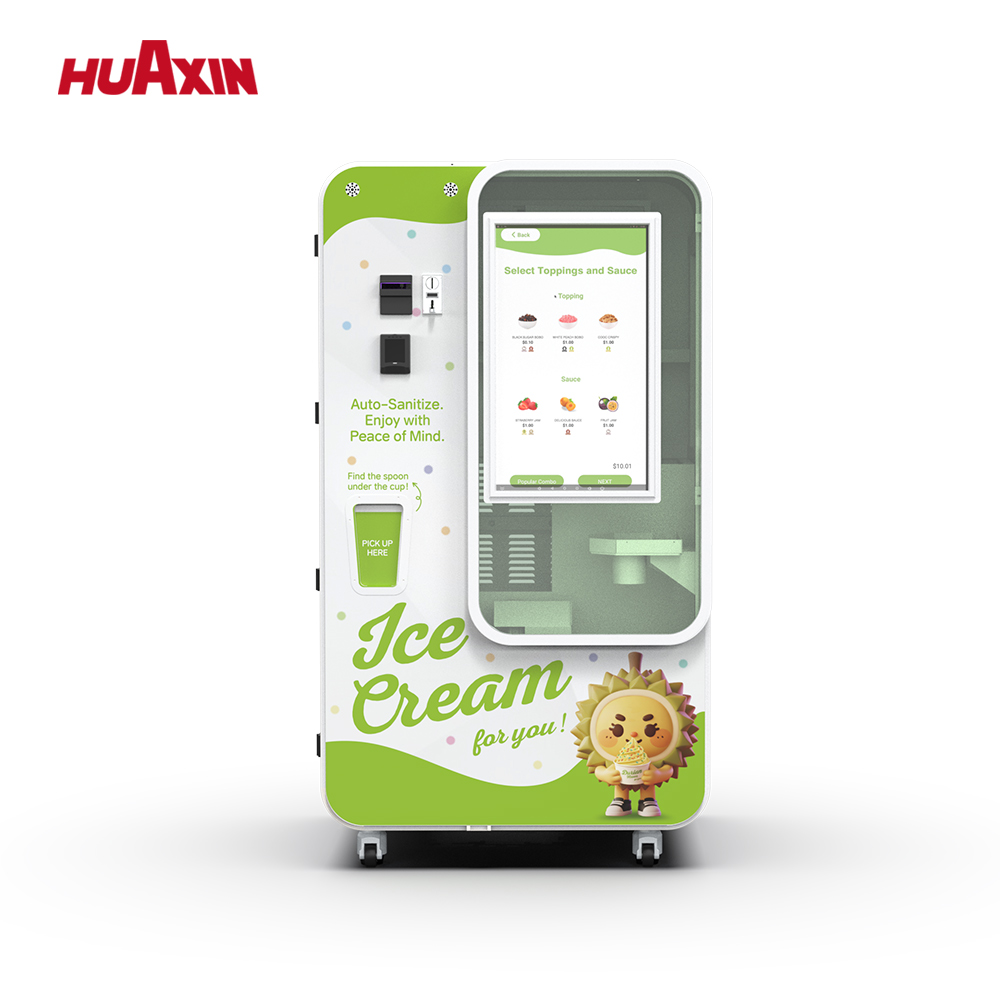 Máquina expendedora comercial de helados para ubicaciones europeas de alto tráfico