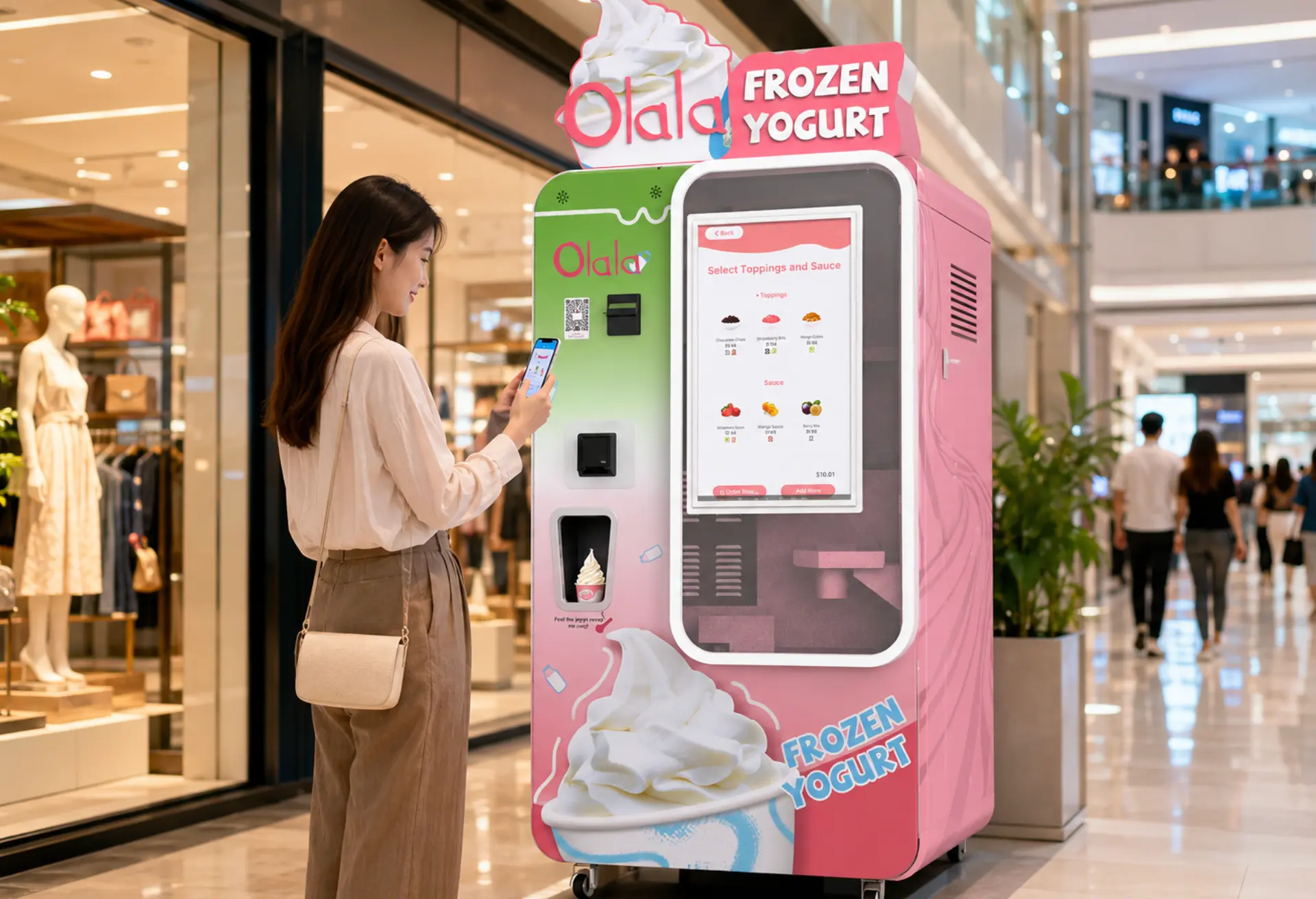 Máquinas expendedoras automatizadas de helados: un modelo de crecimiento escalable para las marcas de cadena