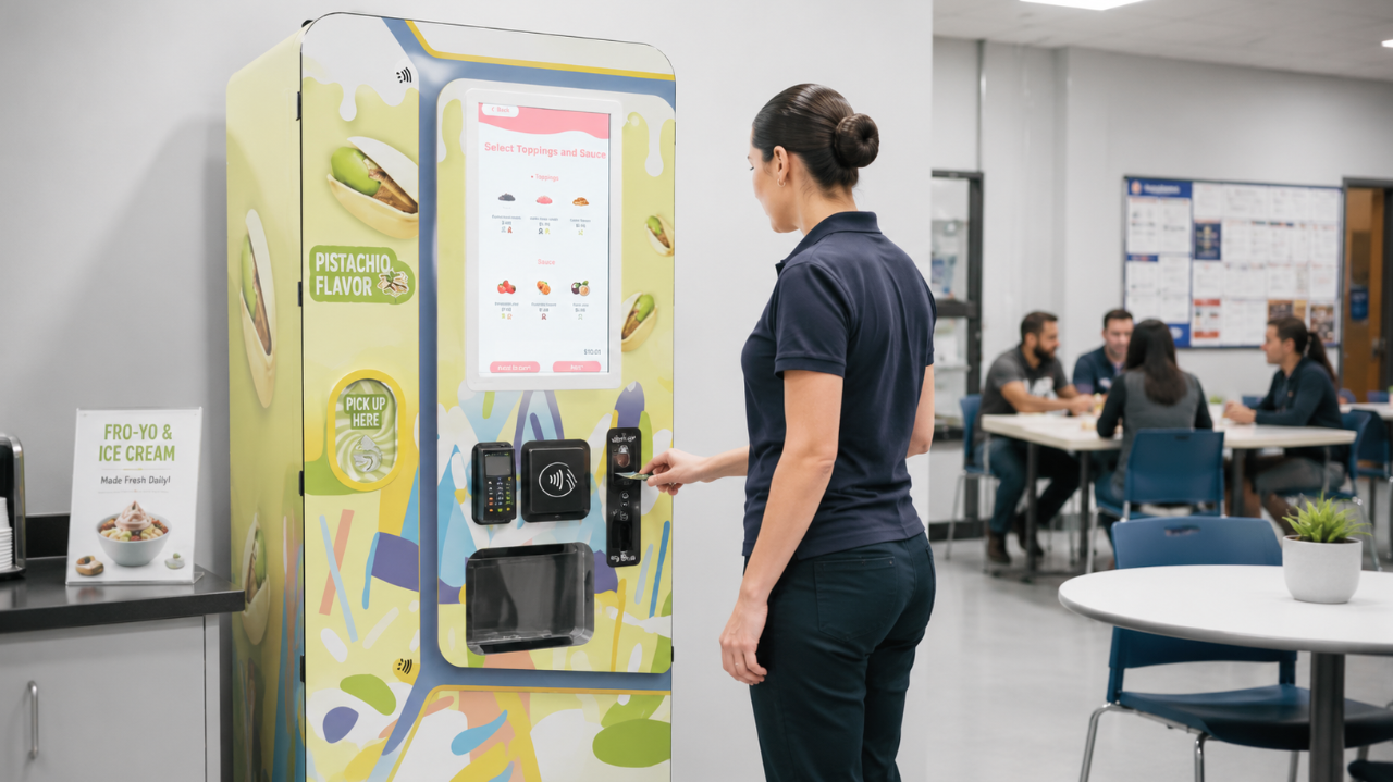 Coin-Operated vs. Cashless: ¿Qué sistema de pago para su máquina Froyo?