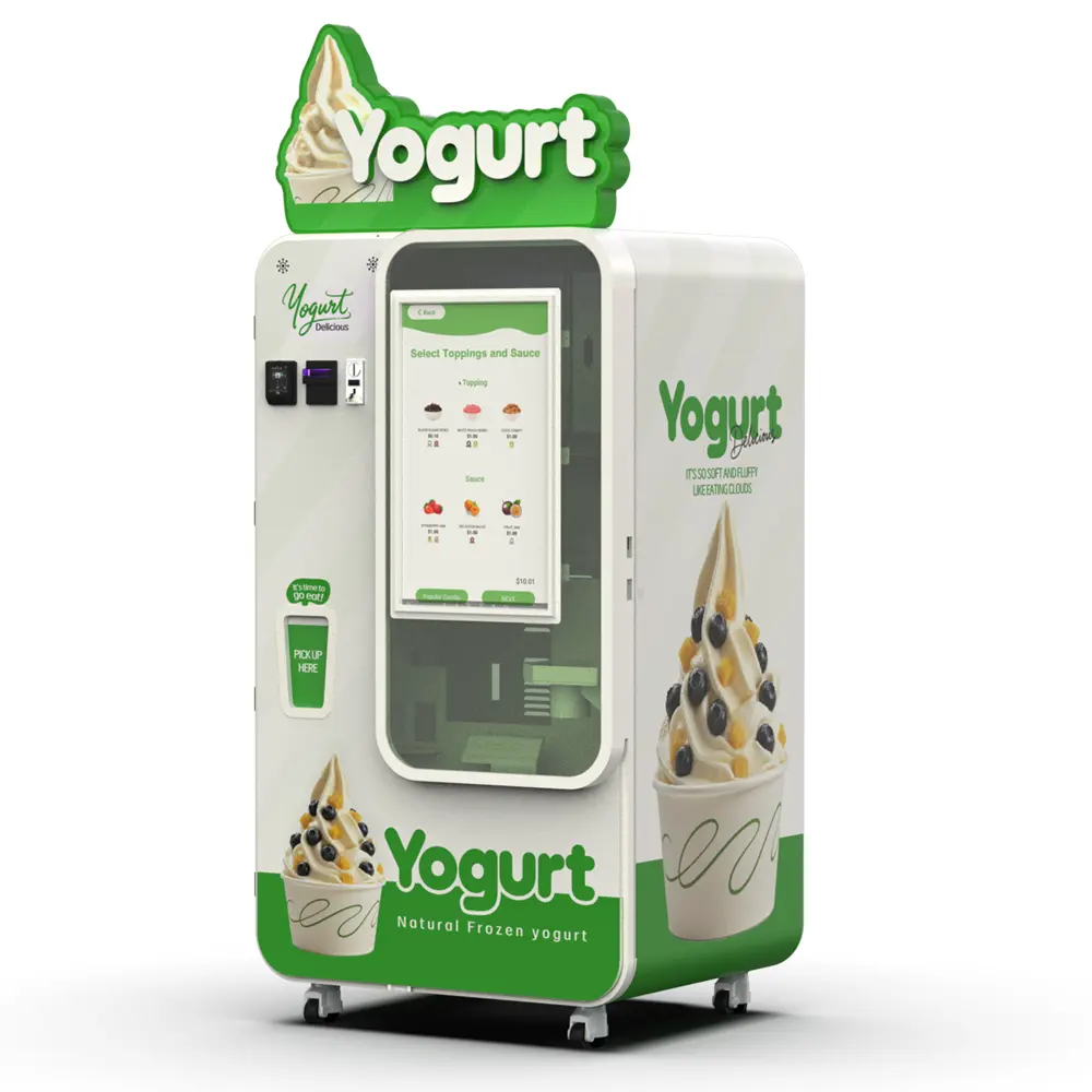 Máquina expendedora de sorbet para postres congelados a base de frutas