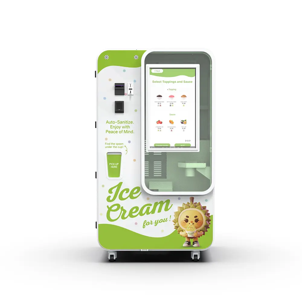Máquina vending automática de helados de escritorio
