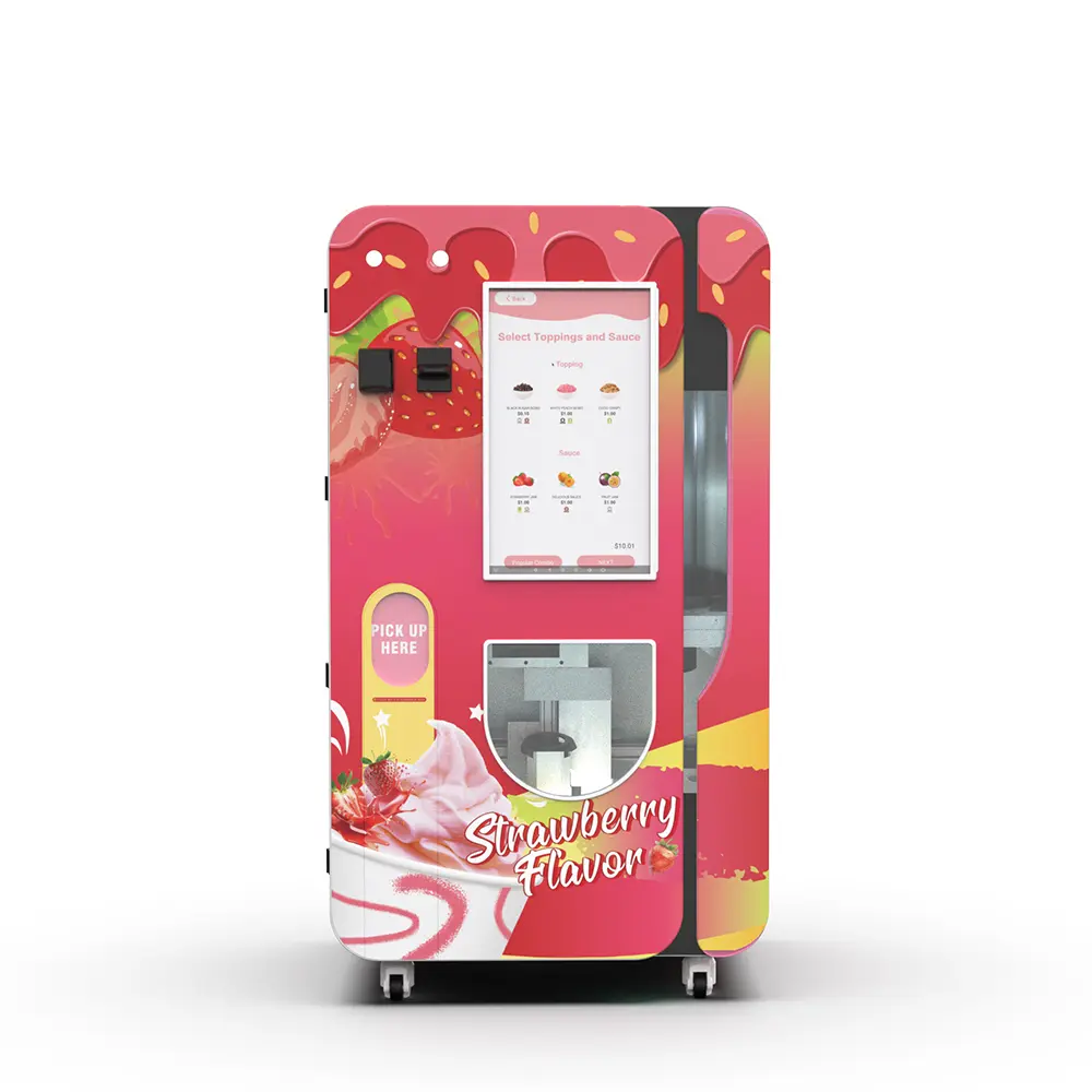 Máquina vending de helados Compact Corner| Servir en 15 segundos, control inteligente de aplicaciones