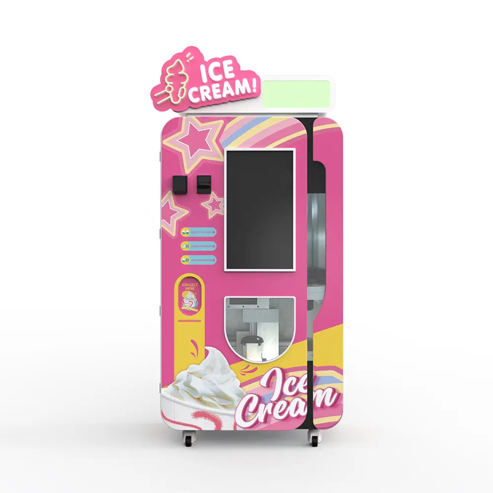 Máquina de helado comercial para ubicaciones de alto tráfico| Solución automática de venta de helados