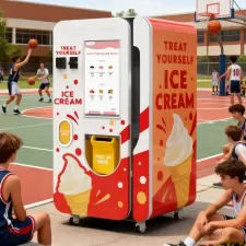 Máquina expendedora de helados con sistema de entrega de ascensor| Dispensación de 15 segundos| Monitorización remota