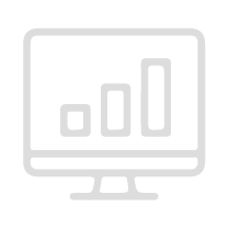Icono de monitorización de datos de la máquina inteligente