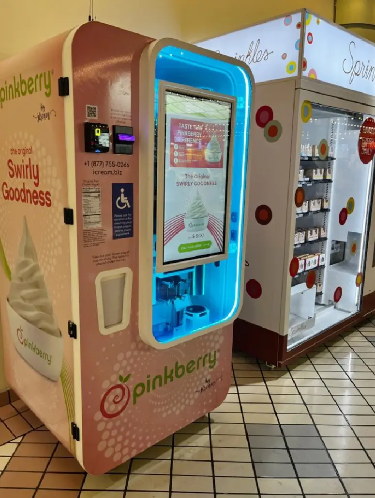 Escenario de ubicación de máquina vending de helado