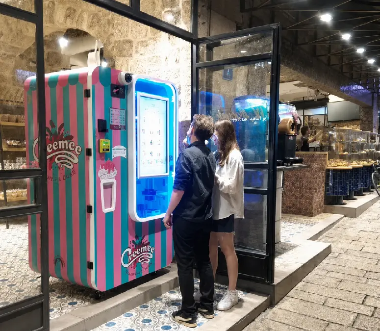 Escenario de ubicación de máquina vending de helado