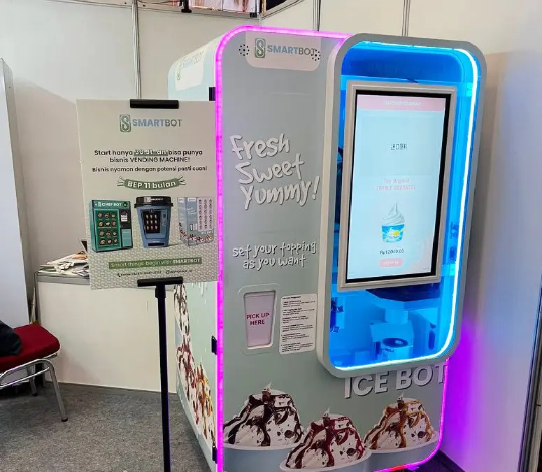 Escenario de ubicación de máquina vending de helado