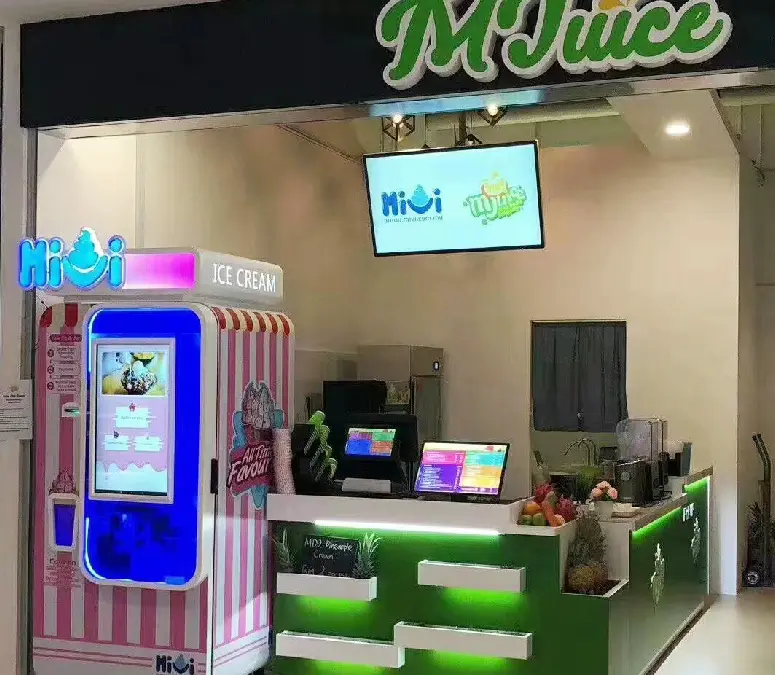 Escenario de ubicación de máquina vending de helado