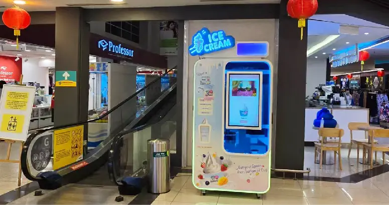 Escenario de ubicación de máquina vending de helado