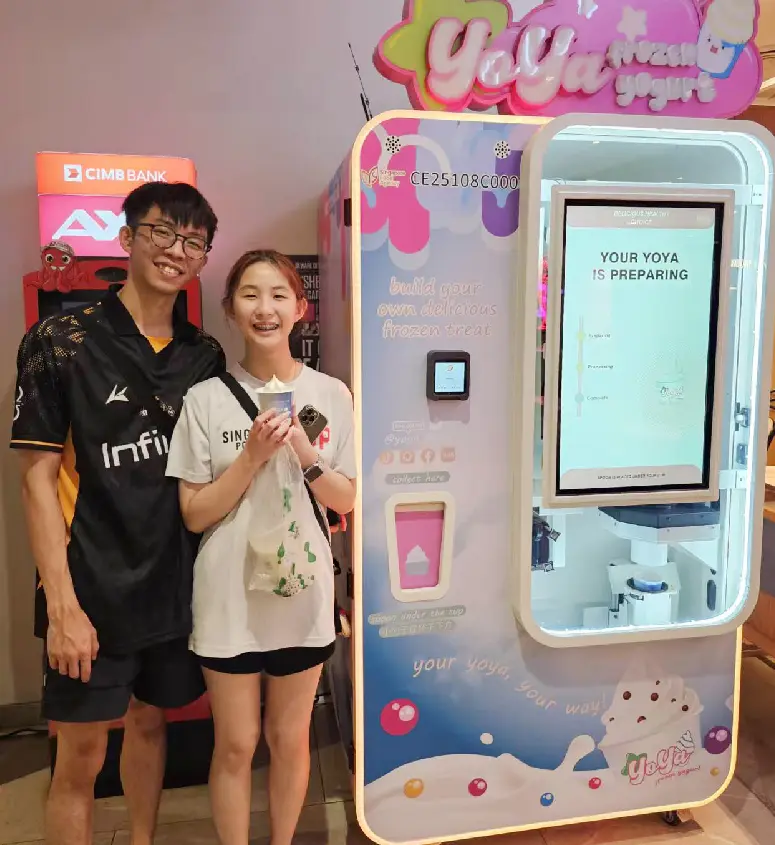 Escenario de ubicación de máquina vending de helado